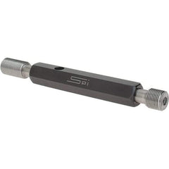 SPI - 7/16-28, Class 2B, Double End Plug Thread Go/No Go Gage - Steel, Size 2 Handle Included - USA Tool & Supply