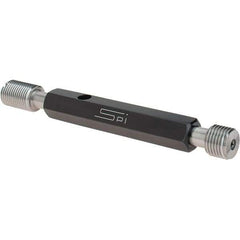 SPI - 1/2-20, Class 3B, Double End Plug Thread Go/No Go Gage - Steel, Size 2 Handle Included - USA Tool & Supply