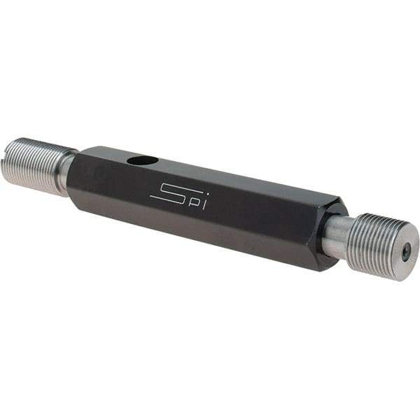 SPI - 9/16-24, Class 3B, Double End Plug Thread Go/No Go Gage - Steel, Size 3 Handle Included - USA Tool & Supply