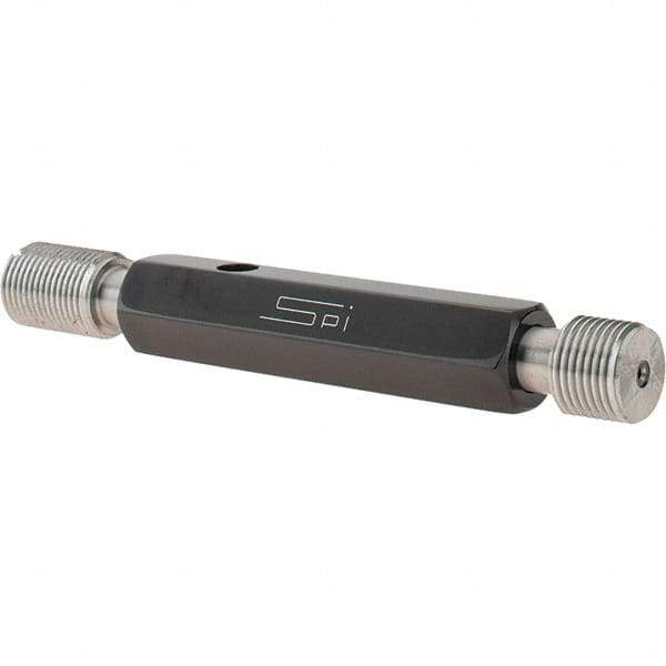 SPI - 5/8-18, Class 2B, Double End Plug Thread Go/No Go Gage - Steel, Size 3 Handle Included - USA Tool & Supply