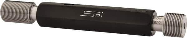 SPI - 5/8-24, Class 2B, Double End Plug Thread Go/No Go Gage - Steel, Size 3 Handle Included - USA Tool & Supply