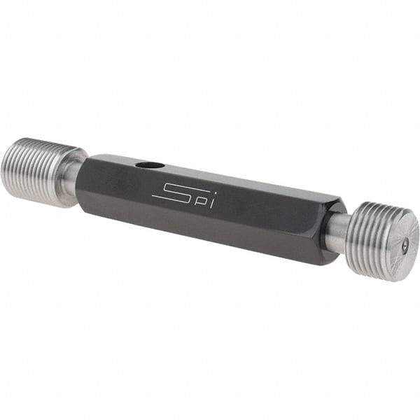 SPI - 3/4-16, Class 2B, Double End Plug Thread Go/No Go Gage - Steel, Size 3 Handle Included - USA Tool & Supply
