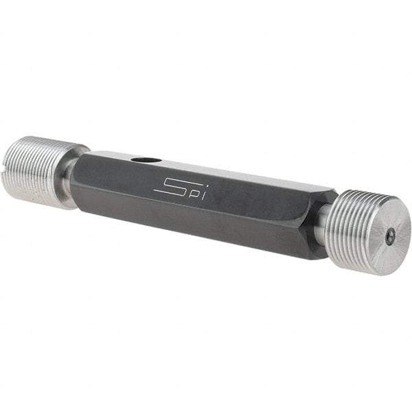 SPI - 3/4-20, Class 3B, Double End Plug Thread Go/No Go Gage - Steel, Size 3 Handle Included - USA Tool & Supply