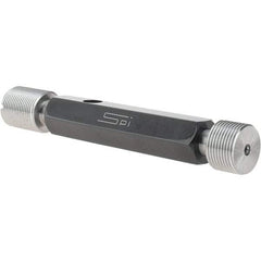 SPI - 3/4-20, Class 3B, Double End Plug Thread Go/No Go Gage - Steel, Size 3 Handle Included - USA Tool & Supply
