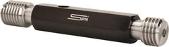 SPI - 7/8-9, Class 2B, Double End Plug Thread Go/No Go Gage - Steel, Size 4 Handle Included - USA Tool & Supply