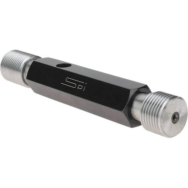 SPI - 7/8-14, Class 3B, Double End Plug Thread Go/No Go Gage - Steel, Size 4 Handle Included - USA Tool & Supply