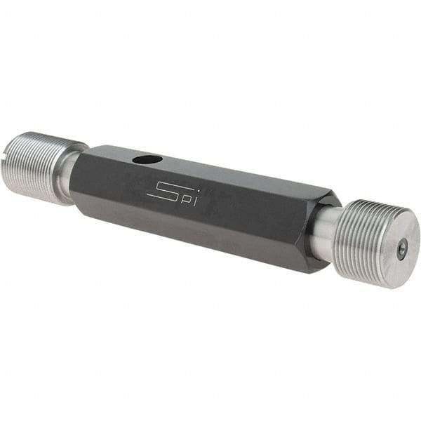 SPI - 7/8-20, Class 2B, Double End Plug Thread Go/No Go Gage - Steel, Size 4 Handle Included - USA Tool & Supply