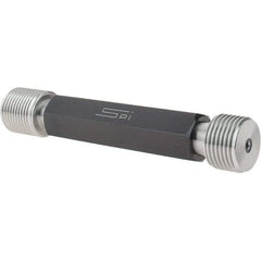 SPI - 1-12, Class 3B, Double End Plug Thread Go/No Go Gage - Steel, Size 4 Handle Included - USA Tool & Supply