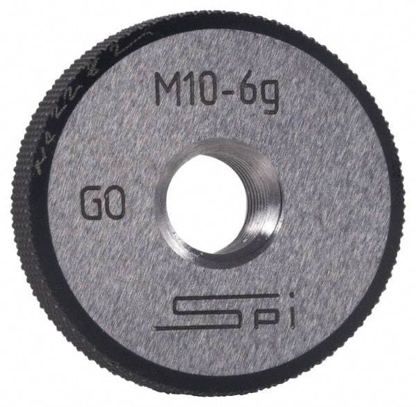 SPI - M33x2 Go Single Ring Thread Gage - Class 6G, Oil Hardened Nonshrinking Steel (OHNS), NPL Traceability Certification Included - USA Tool & Supply