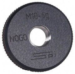 SPI - M33x2 No Go Single Ring Thread Gage - Class 6G, Oil Hardened Nonshrinking Steel (OHNS), NPL Traceability Certification Included - USA Tool & Supply