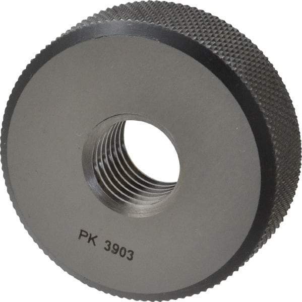 SPI - M16x2 Go Single Ring Thread Gage - Class 6G, Oil Hardened Nonshrinking Steel (OHNS), NPL Traceability Certification Included - USA Tool & Supply