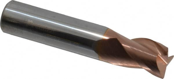 ProMax - 1/2" Diam 3 Flute Solid Carbide 0.02" Corner Radius End Mill - USA Tool & Supply