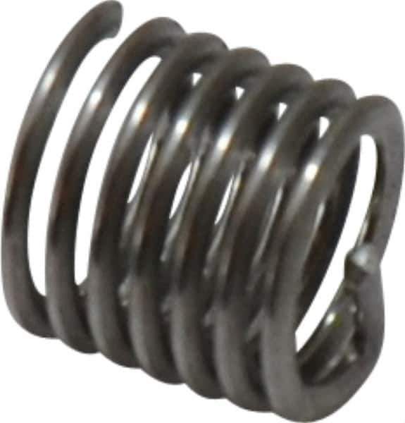 Heli-Coil - M3.5x0.60 Metric Coarse, 5.3mm OAL, Free Running Helical Insert - 6-3/8 Free Coils, Tanged, 304 Stainless Steel, Bright Finish, 1-1/2D Insert Length - Exact Industrial Supply