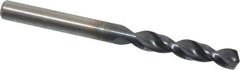 Cleveland - #11 135° Parabolic Flute Cobalt Screw Machine Drill Bit - TiAlN Finish, Right Hand Cut, 1-3/16" Flute Length, 2-1/4" OAL, Split Point, Straight Shank - USA Tool & Supply