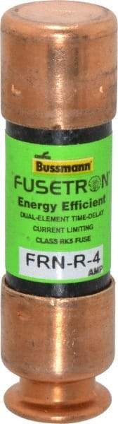Cooper Bussmann - 125 VDC, 250 VAC, 4 Amp, Time Delay General Purpose Fuse - Fuse Holder Mount, 50.8mm OAL, 20 at DC, 200 (RMS) kA Rating, 9/16" Diam - USA Tool & Supply