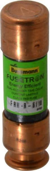 Cooper Bussmann - 125 VDC, 250 VAC, 0.6 Amp, Time Delay General Purpose Fuse - Fuse Holder Mount, 50.8mm OAL, 20 at DC, 200 (RMS) kA Rating, 9/16" Diam - USA Tool & Supply