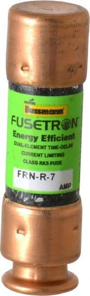 Cooper Bussmann - 125 VDC, 250 VAC, 7 Amp, Time Delay General Purpose Fuse - Fuse Holder Mount, 50.8mm OAL, 20 at DC, 200 (RMS) kA Rating, 9/16" Diam - USA Tool & Supply