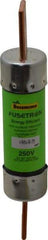 Cooper Bussmann - 250 VAC, 75 Amp, Time Delay General Purpose Fuse - Bolt-on Mount, 5-7/8" OAL, 20 at DC, 200 (RMS) kA Rating, 1-1/16" Diam - USA Tool & Supply
