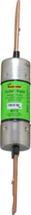 Cooper Bussmann - 300 VDC, 600 VAC, 100 Amp, Time Delay General Purpose Fuse - Bolt-on Mount, 7-7/8" OAL, 20 at DC, 200 (RMS) kA Rating, 1-5/16" Diam - USA Tool & Supply