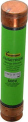 Cooper Bussmann - 250 VDC, 600 VAC, 50 Amp, Time Delay General Purpose Fuse - Fuse Holder Mount, 5-1/2" OAL, 20 at DC, 200 (RMS) kA Rating, 1-1/16" Diam - USA Tool & Supply