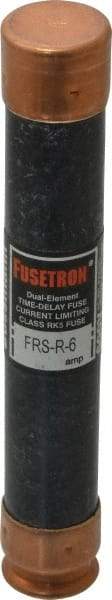 Cooper Bussmann - 300 VDC, 600 VAC, 6 Amp, Time Delay General Purpose Fuse - Fuse Holder Mount, 127mm OAL, 20 at DC, 200 (RMS) kA Rating, 13/16" Diam - USA Tool & Supply