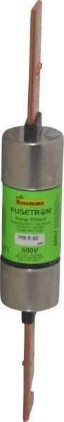 Cooper Bussmann - 300 VDC, 600 VAC, 80 Amp, Time Delay General Purpose Fuse - Bolt-on Mount, 7-7/8" OAL, 20 at DC, 200 (RMS) kA Rating, 1-5/16" Diam - USA Tool & Supply
