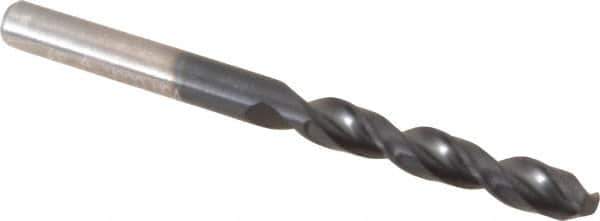 Cleveland - #16 135° Parabolic Flute Cobalt Screw Machine Drill Bit - TiAlN Finish, Right Hand Cut, 1-1/8" Flute Length, 2-3/16" OAL, Split Point, Straight Shank - USA Tool & Supply