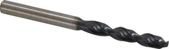 Cleveland - #17 135° Parabolic Flute Cobalt Screw Machine Drill Bit - TiAlN Finish, Right Hand Cut, 1-1/8" Flute Length, 2-3/16" OAL, Split Point, Straight Shank - USA Tool & Supply