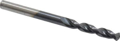 Cleveland - #21 135° Parabolic Flute Cobalt Screw Machine Drill Bit - TiAlN Finish, Right Hand Cut, 1-1/16" Flute Length, 2-1/8" OAL, Split Point, Straight Shank - USA Tool & Supply