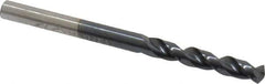 Cleveland - #24 135° Parabolic Flute Cobalt Screw Machine Drill Bit - TiAlN Finish, Right Hand Cut, 1" Flute Length, 2-1/16" OAL, Split Point, Straight Shank - USA Tool & Supply