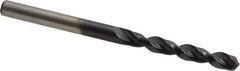 Cleveland - #27 135° Parabolic Flute Cobalt Screw Machine Drill Bit - TiAlN Finish, Right Hand Cut, 1" Flute Length, 2-1/16" OAL, Split Point, Straight Shank - USA Tool & Supply