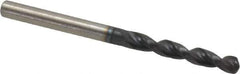 Cleveland - #28 135° Parabolic Flute Cobalt Screw Machine Drill Bit - TiAlN Finish, Right Hand Cut, 15/16" Flute Length, 1-15/16" OAL, Split Point, Straight Shank - USA Tool & Supply