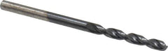 Cleveland - #33 135° Parabolic Flute Cobalt Screw Machine Drill Bit - TiAlN Finish, Right Hand Cut, 7/8" Flute Length, 1-7/8" OAL, Split Point, Straight Shank - USA Tool & Supply