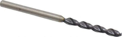 Cleveland - #38 135° Parabolic Flute Cobalt Screw Machine Drill Bit - TiAlN Finish, Right Hand Cut, 13/16" Flute Length, 1-13/16" OAL, Split Point, Straight Shank - USA Tool & Supply