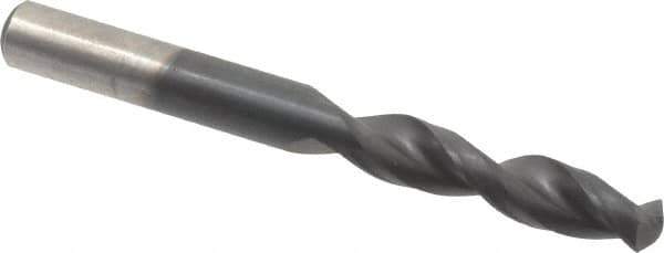 Cleveland - 0.29" 135° Parabolic Flute Cobalt Screw Machine Drill Bit - TiAlN Finish, Right Hand Cut, 1-9/16" Flute Length, 2-3/4" OAL, Split Point, Straight Shank - USA Tool & Supply