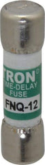 Cooper Bussmann - 500 VAC, 12 Amp, Time Delay General Purpose Fuse - Fuse Holder Mount, 1-1/2" OAL, 10 at AC kA Rating, 13/32" Diam - USA Tool & Supply