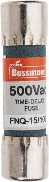 Cooper Bussmann - 500 VAC, 0.15 Amp, Time Delay General Purpose Fuse - Fuse Holder Mount, 1-1/2" OAL, 10 at AC kA Rating, 13/32" Diam - USA Tool & Supply