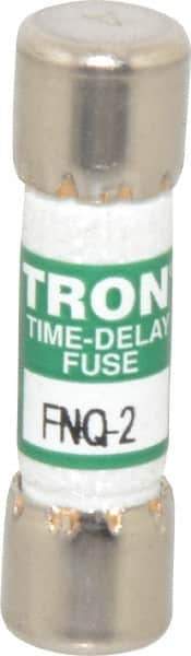 Cooper Bussmann - 500 VAC, 2 Amp, Time Delay General Purpose Fuse - Fuse Holder Mount, 1-1/2" OAL, 10 at AC kA Rating, 13/32" Diam - USA Tool & Supply
