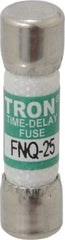 Cooper Bussmann - 500 VAC, 25 Amp, Time Delay General Purpose Fuse - Fuse Holder Mount, 1-1/2" OAL, 10 at AC kA Rating, 13/32" Diam - USA Tool & Supply