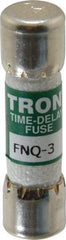 Cooper Bussmann - 500 VAC, 3 Amp, Time Delay General Purpose Fuse - Fuse Holder Mount, 1-1/2" OAL, 10 at AC kA Rating, 13/32" Diam - USA Tool & Supply