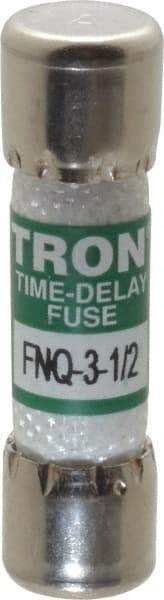 Cooper Bussmann - 500 VAC, 3.5 Amp, Time Delay General Purpose Fuse - Fuse Holder Mount, 1-1/2" OAL, 10 at AC kA Rating, 13/32" Diam - USA Tool & Supply