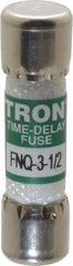 Cooper Bussmann - 500 VAC, 3.5 Amp, Time Delay General Purpose Fuse - Fuse Holder Mount, 1-1/2" OAL, 10 at AC kA Rating, 13/32" Diam - USA Tool & Supply