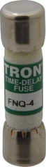 Cooper Bussmann - 500 VAC, 4 Amp, Time Delay General Purpose Fuse - Fuse Holder Mount, 1-1/2" OAL, 10 at AC kA Rating, 13/32" Diam - USA Tool & Supply