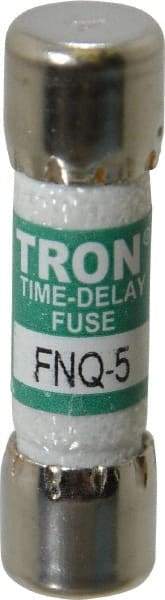 Cooper Bussmann - 500 VAC, 5 Amp, Time Delay General Purpose Fuse - Fuse Holder Mount, 1-1/2" OAL, 10 at AC kA Rating, 13/32" Diam - USA Tool & Supply