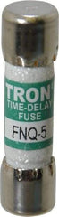 Cooper Bussmann - 500 VAC, 5 Amp, Time Delay General Purpose Fuse - Fuse Holder Mount, 1-1/2" OAL, 10 at AC kA Rating, 13/32" Diam - USA Tool & Supply