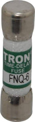 Cooper Bussmann - 500 VAC, 6 Amp, Time Delay General Purpose Fuse - Fuse Holder Mount, 1-1/2" OAL, 10 at AC kA Rating, 13/32" Diam - USA Tool & Supply