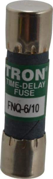 Cooper Bussmann - 500 VAC, 0.6 Amp, Time Delay General Purpose Fuse - Fuse Holder Mount, 1-1/2" OAL, 10 at AC kA Rating, 13/32" Diam - USA Tool & Supply