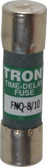 Cooper Bussmann - 500 VAC, 0.8 Amp, Time Delay General Purpose Fuse - Fuse Holder Mount, 1-1/2" OAL, 10 at AC kA Rating, 13/32" Diam - USA Tool & Supply
