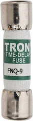 Cooper Bussmann - 500 VAC, 9 Amp, Time Delay General Purpose Fuse - Fuse Holder Mount, 1-1/2" OAL, 10 at AC kA Rating, 13/32" Diam - USA Tool & Supply