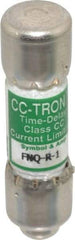 Cooper Bussmann - 300 VDC, 600 VAC, 1 Amp, Time Delay General Purpose Fuse - Fuse Holder Mount, 1-1/2" OAL, 200 at AC (RMS) kA Rating, 13/32" Diam - USA Tool & Supply